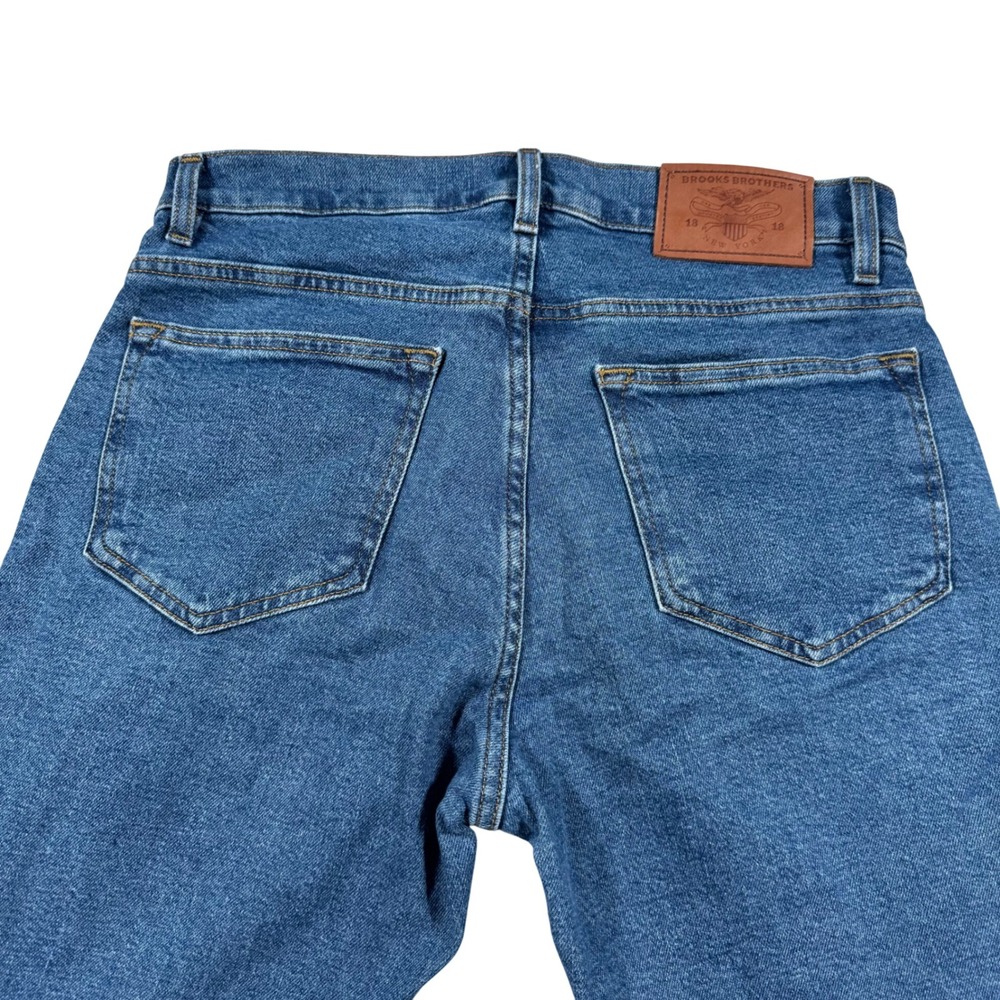 Brooks Brothers Slim Fit Jeans Mens 30x32 Blue Medium Wash Stretch Denim Classic